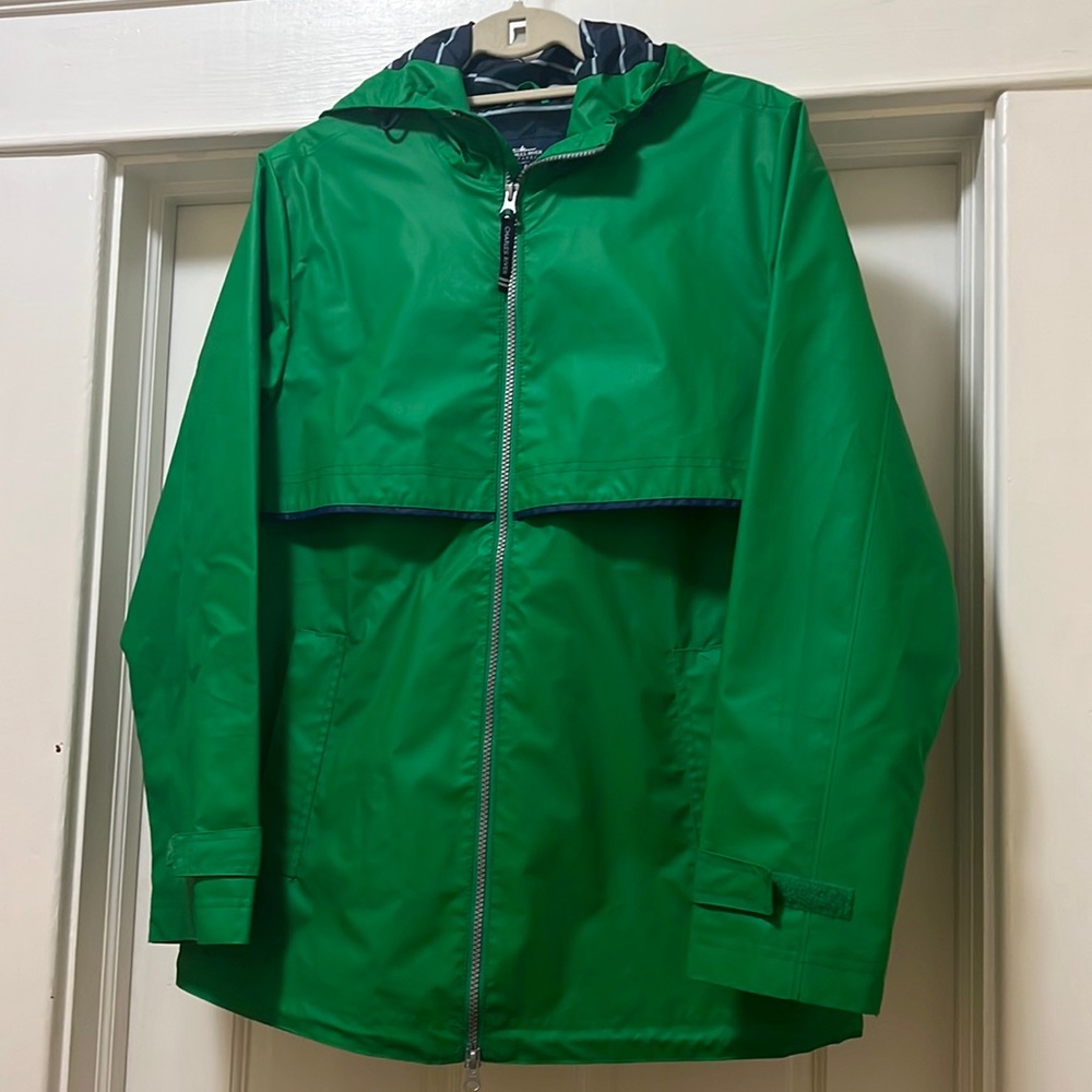 Charles River Kelly Green Rain Coat